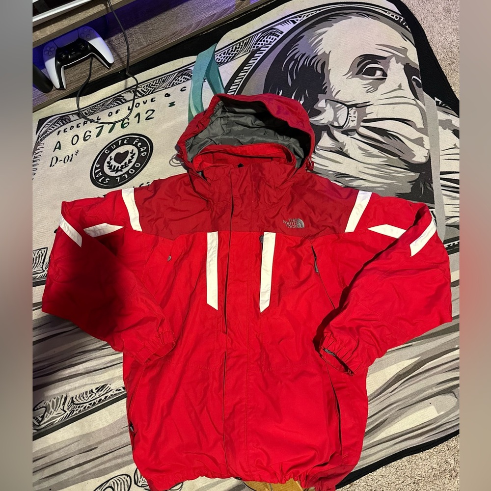 The North Face Red and Gray Jacket